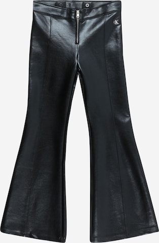 Calvin Klein Jeans Flared Pants in Black: front