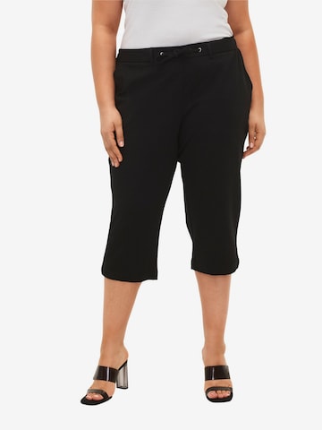 Regular Pantalon 'JMADDIE' Zizzi en noir : devant