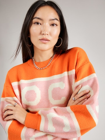 Pull-over 'Row' co'couture en orange