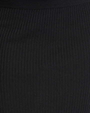 WE Fashion Pletena obleka | črna barva