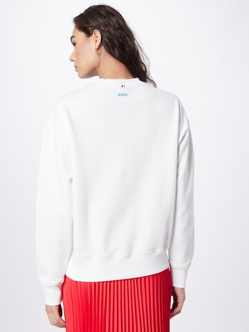 Sweat-shirt 'Ecaisa' BOSS Black en blanc