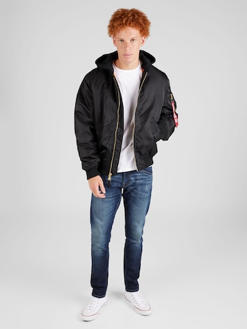 ALPHA INDUSTRIES Between-Season Jacket 'MA-1 ZH' in Black