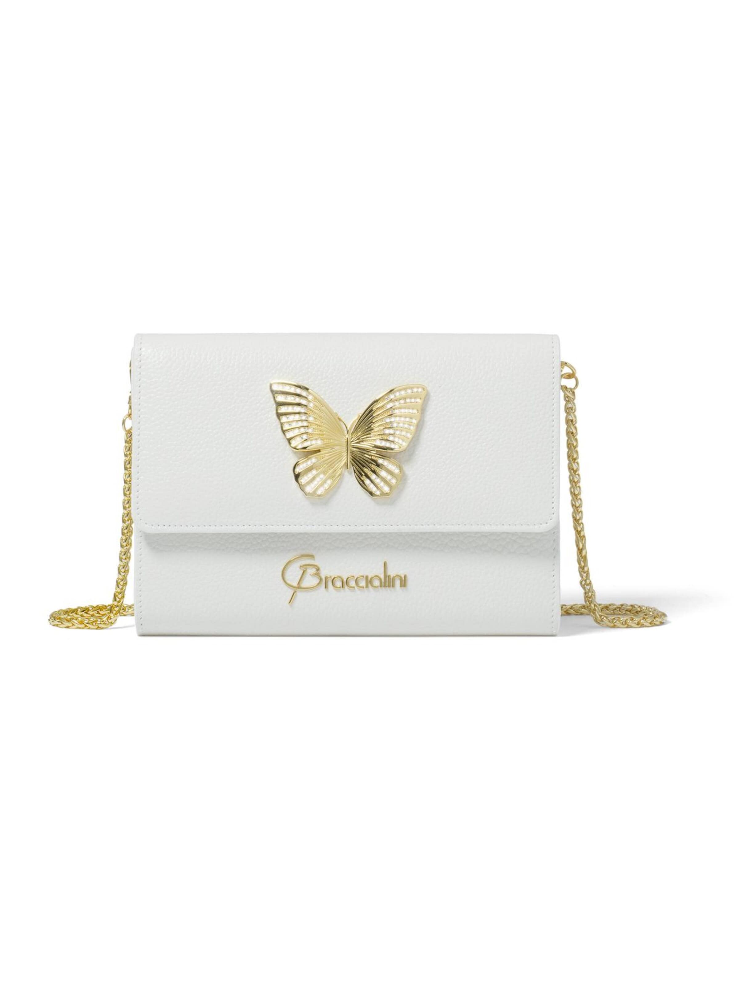 Braccialini Clutch 'Lady' in White: front