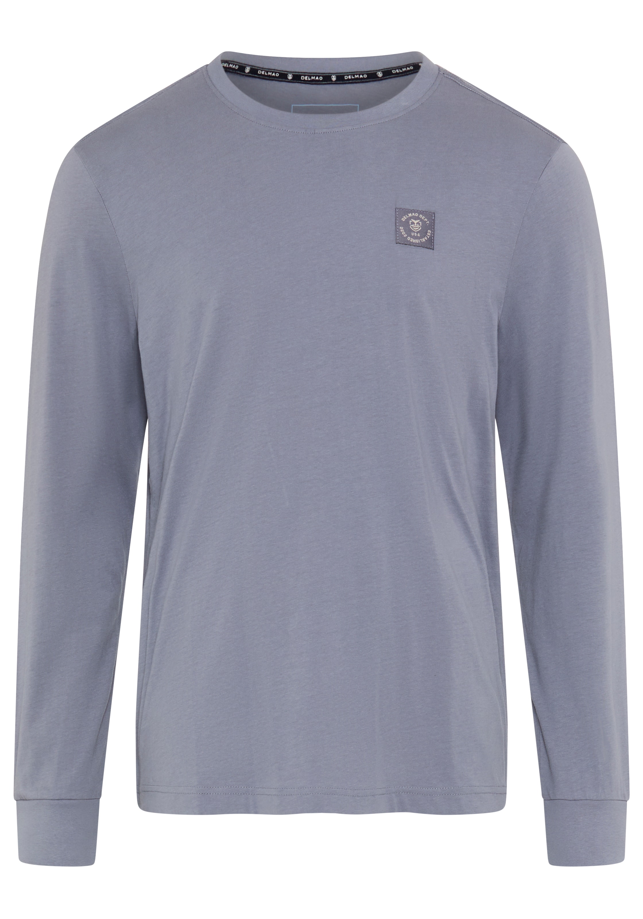 DELMAO Shirt in Grey: front