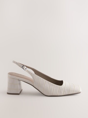 Escarpins à bride arrière 'Forever Comfort®' Next en blanc