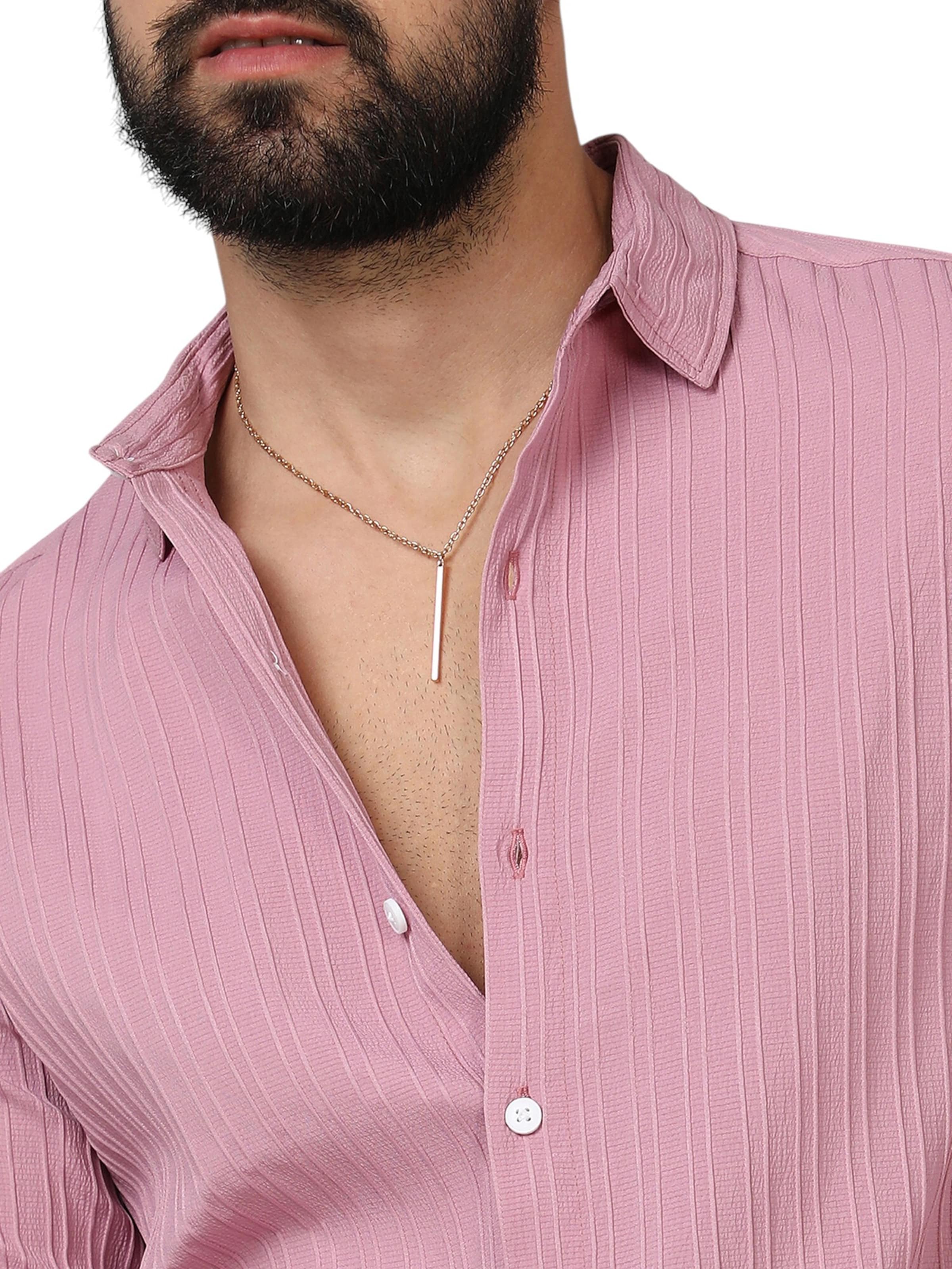 Campus Sutra Comfort Fit Skjorte 'Suzette' i pink