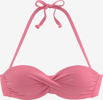 LASCANA Bikini Top 'Sofia' in Pink: front