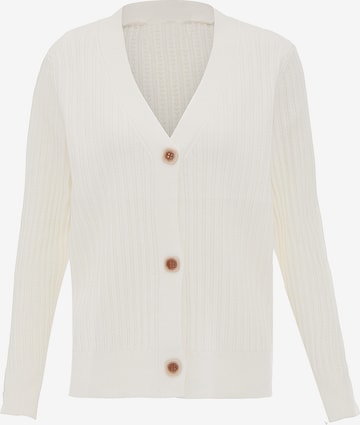 Cardigan CELOCIA en blanc : devant