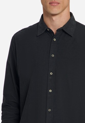 No Excess Regular fit Overhemd in Zwart