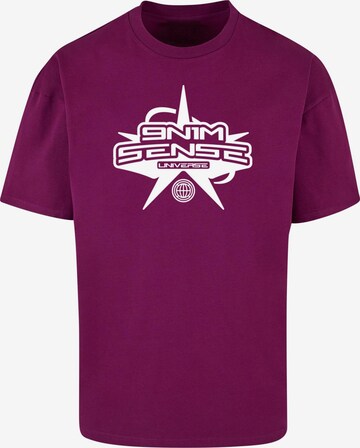 9N1M SENSE Shirt 'Universe' in Lila: voorkant