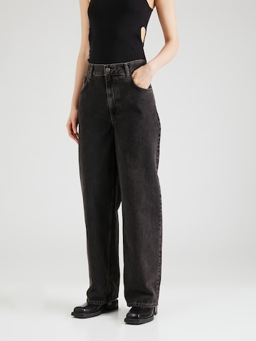 TOPSHOP Loose fit Jeans in Black: front