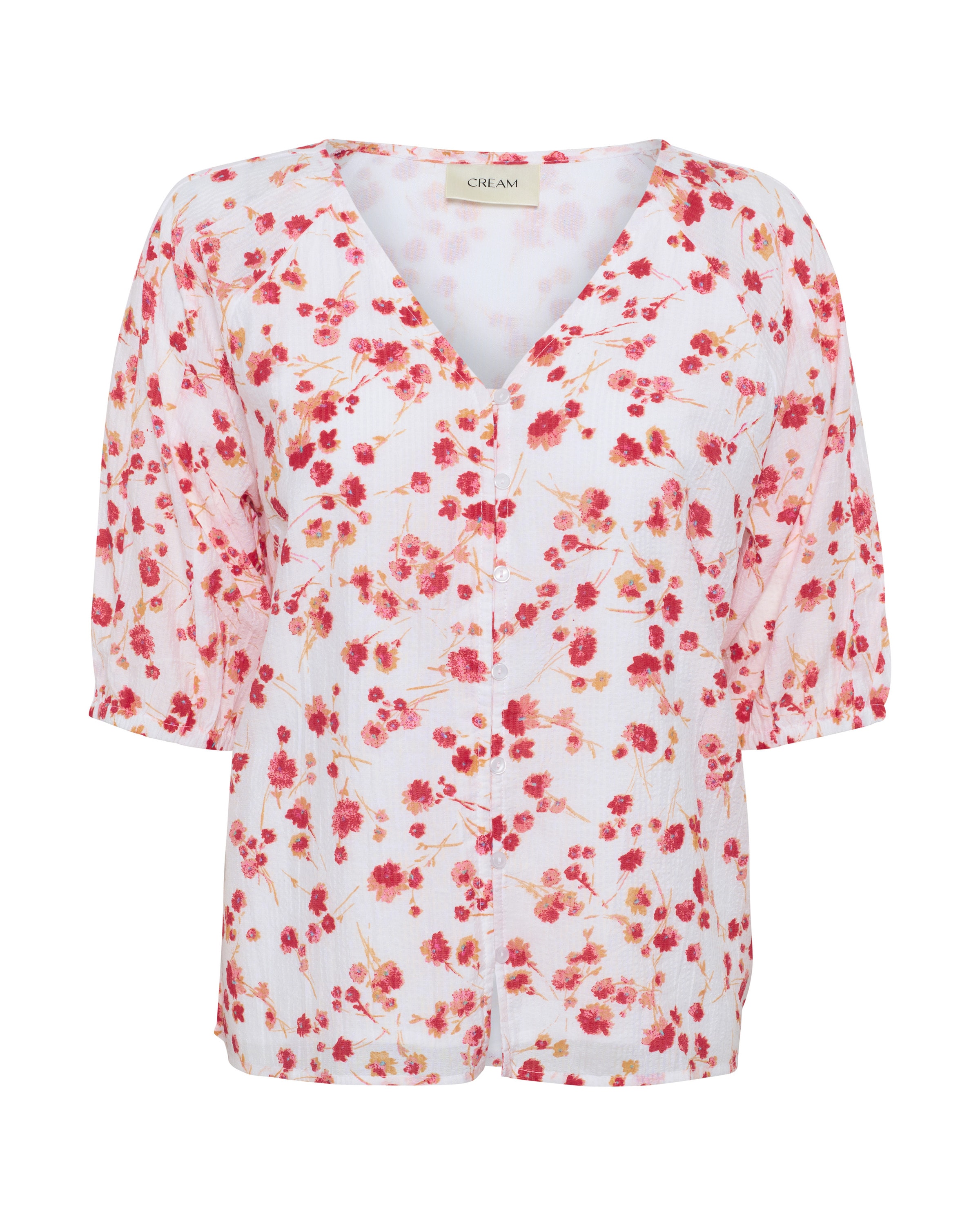 Cream Blouse 'Giselle' in White: front