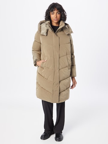 Calvin Klein Zimní kabát – béžová: přední strana