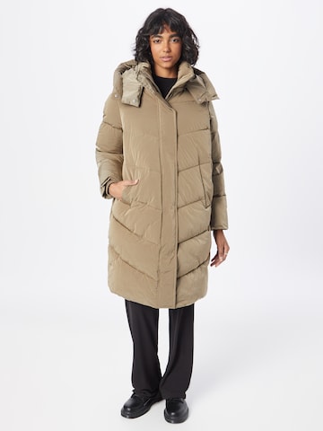 Manteau d’hiver Calvin Klein en beige : devant