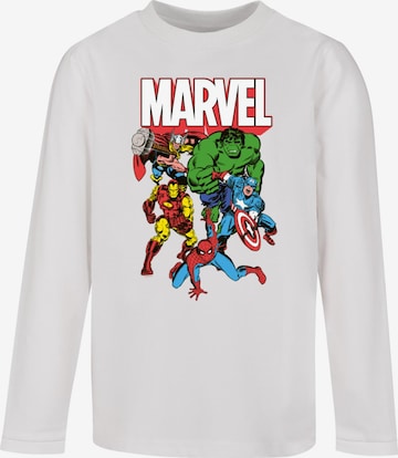 ABSOLUTE CULT Shirt 'Avengers - Marvel Comics Group' in White: front