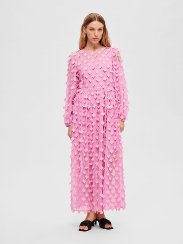 SELECTED FEMME Платье 'Kysha' в Ярко-розовый: спереди
