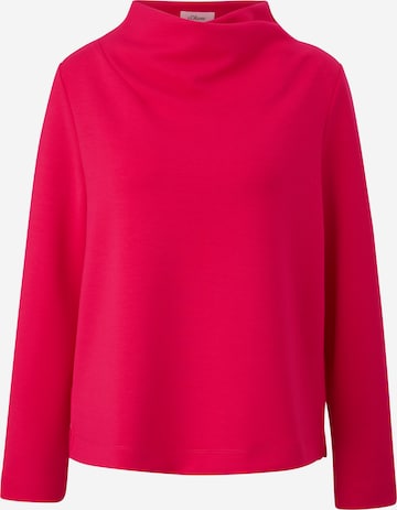 s.Oliver BLACK LABEL Sweatshirt in Roze: voorkant