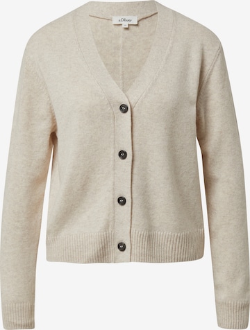 Cardigan s.Oliver en beige : devant