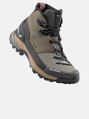 SALEWA Boots ' Puez Leather Mid Powertex ' in Braun