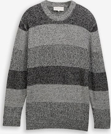 Pull-over TOM TAILOR DENIM en gris : devant