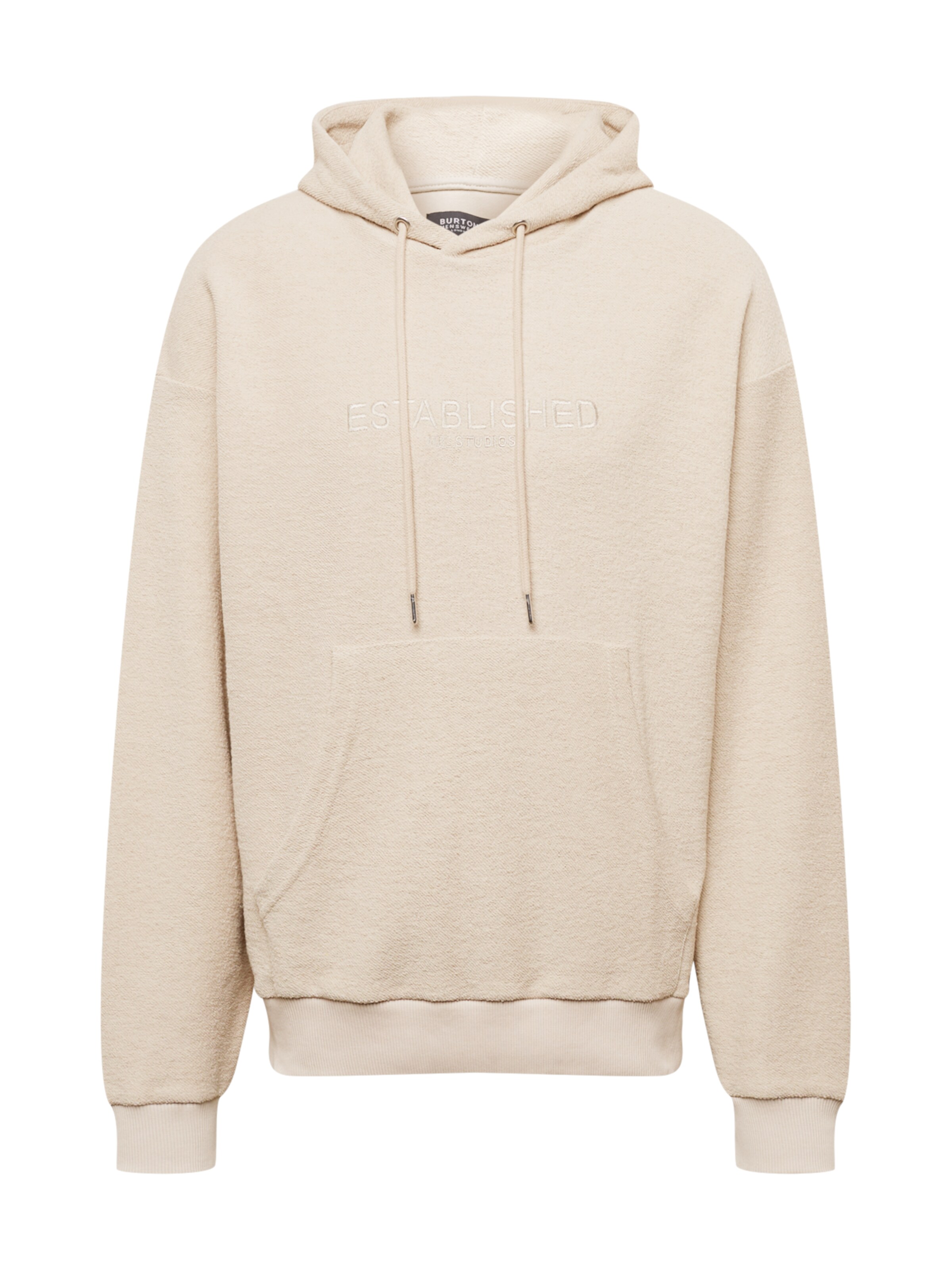 Männer Sweat BURTON MENSWEAR LONDON Sweatshirt in Stone - QQ04069 Männer Sweat BURTON MENSWEAR LONDON Sweatshirt in Stone - QQ04069
