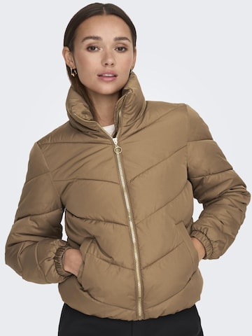 JDY Between-Season Jacket in Brown: front