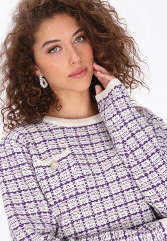 faina - Pullover em roxo