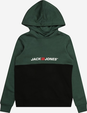 Jack & Jones Junior كنزة رياضية 'Corps' بلون أخضر: الأمام