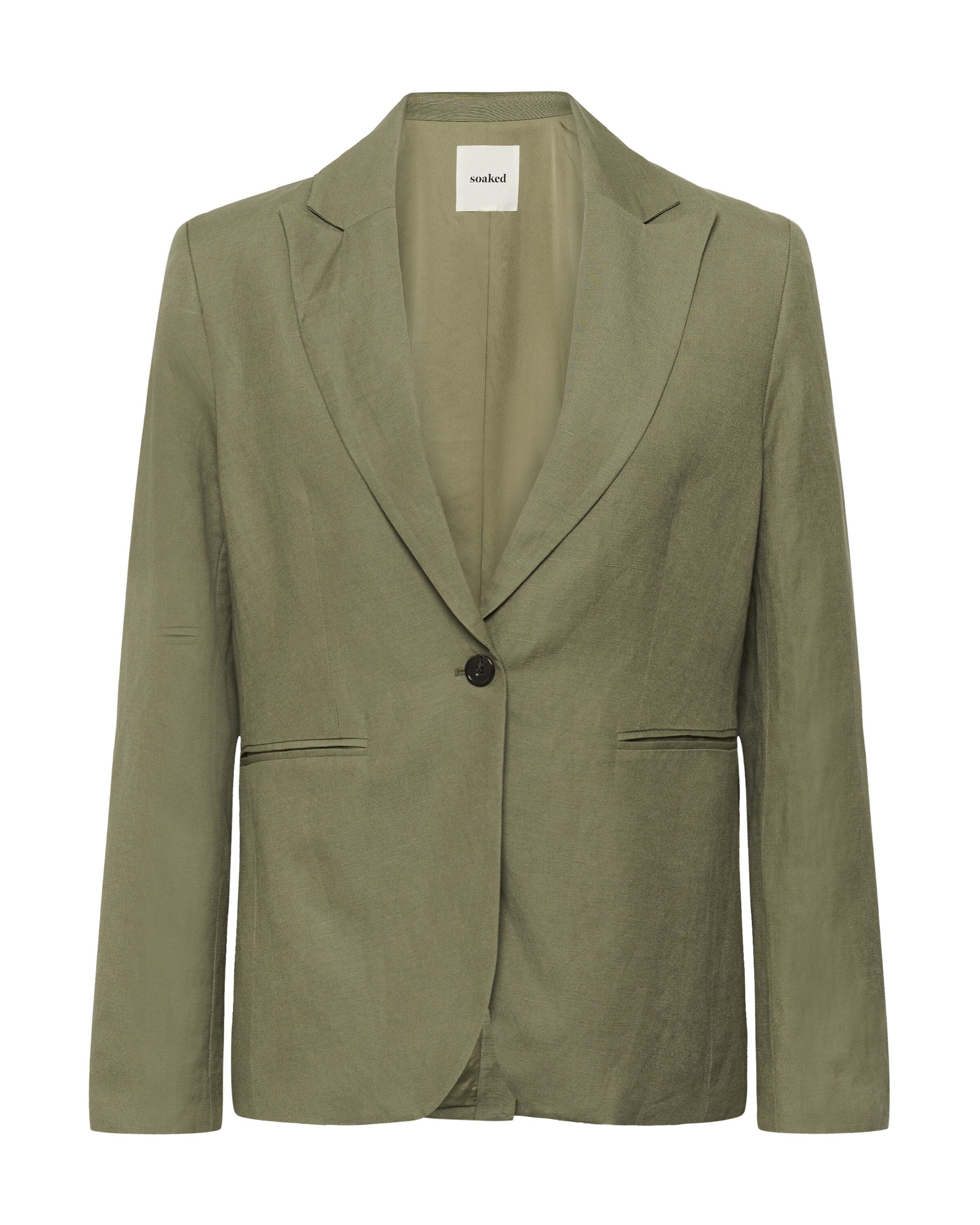 SOAKED IN LUXURY Blazer 'SLRagna' in Green: front
