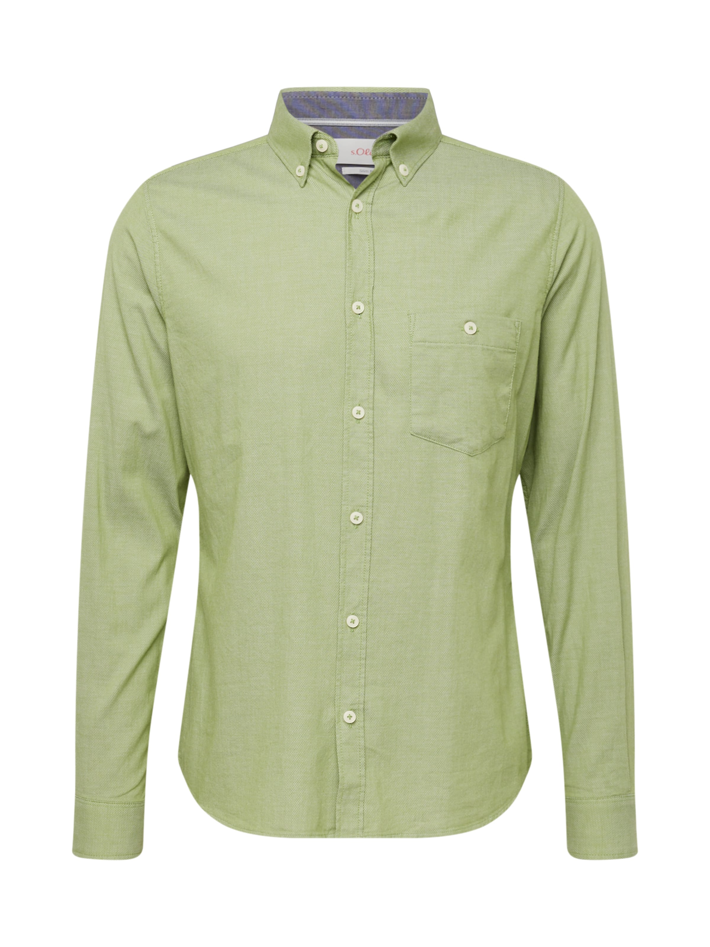 s.Oliver Hemd in Grün: Vorderseite