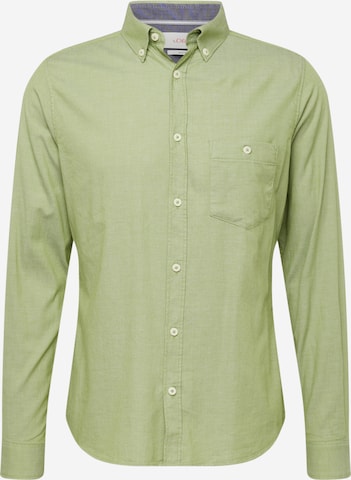 Coupe slim Chemise s.Oliver en vert : devant