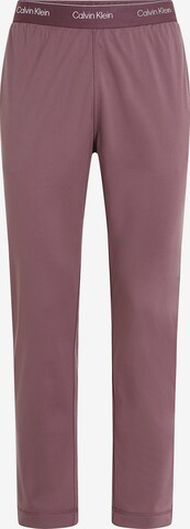 Coupe slim Pantalon de sport 'Joggers' Calvin Klein Sport en violet : devant