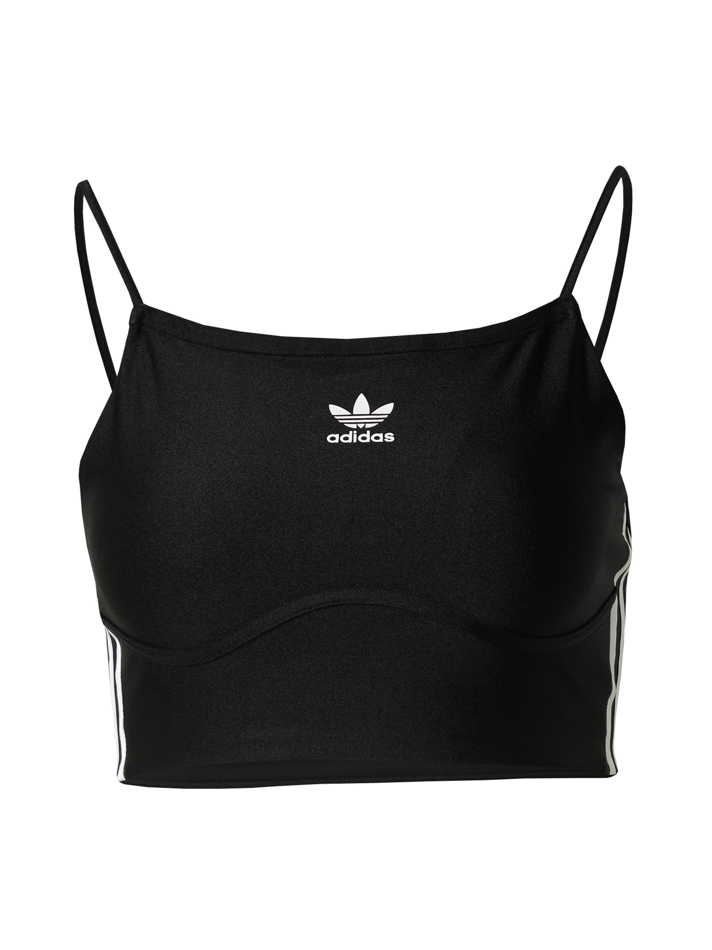 Top di ADIDAS ORIGINALS in nero: frontale