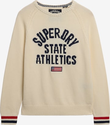 Superdry Trui 'Slouchy Intarsia' in Grijs: voorkant