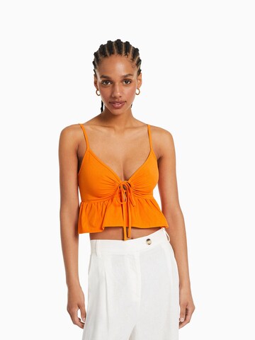 Bershka Top in Orange: front