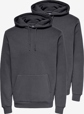 Only & Sons Sweatshirt 'Ceres' in Grey: front