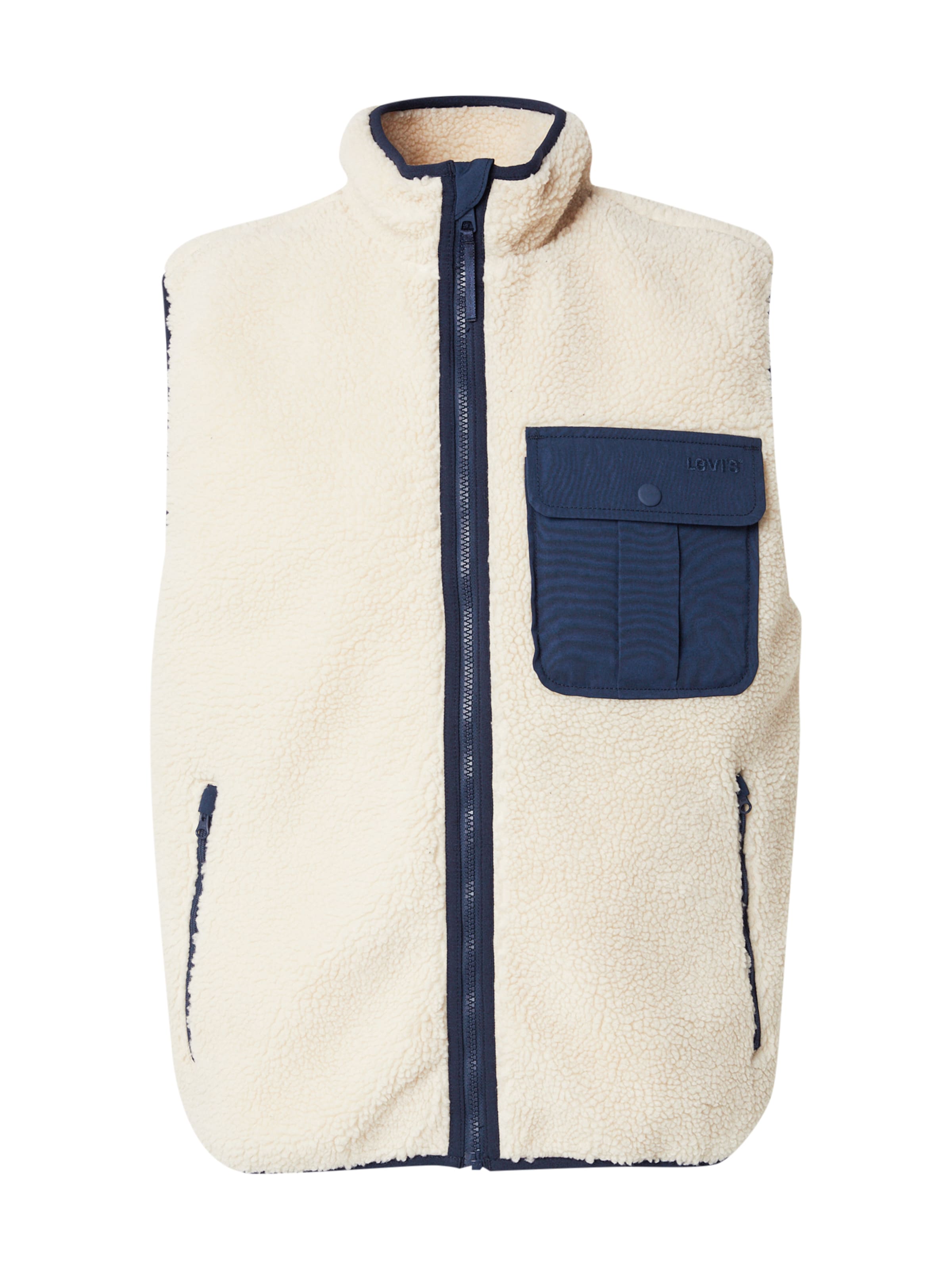 LEVI'S ® - Chaleco 'Joonie Sherpa Vest' en blanco: frente