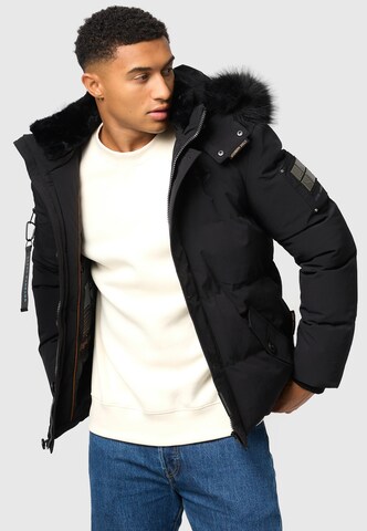 STONE HARBOUR Winterjacke 'Halvaar' in Schwarz