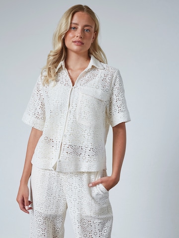 SISTERS POINT Bluse 'ELSIA' in Beige: Vorderseite