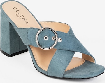 Celena Mules 'Chene' in Blue