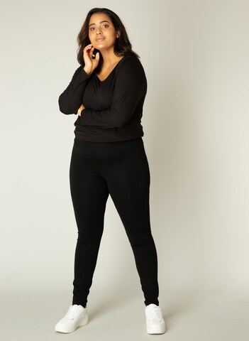 BASE LEVEL CURVY Skinny Leggings 'Arnika' in Black