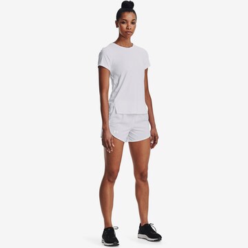 T-shirt fonctionnel 'Iso Chill 200' UNDER ARMOUR en blanc