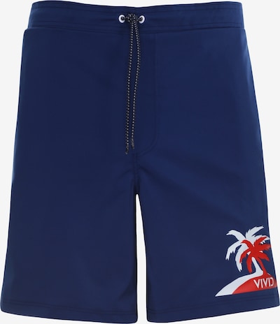 VIVID Szorty kąpielowe w kolorze granatowy / czerwony / białym, Podgląd produktu