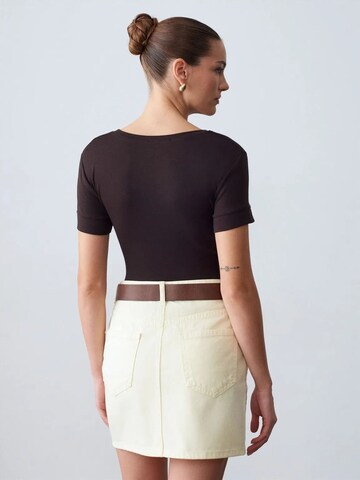 Dilvin Shirt 'T-Shirts' in Brown