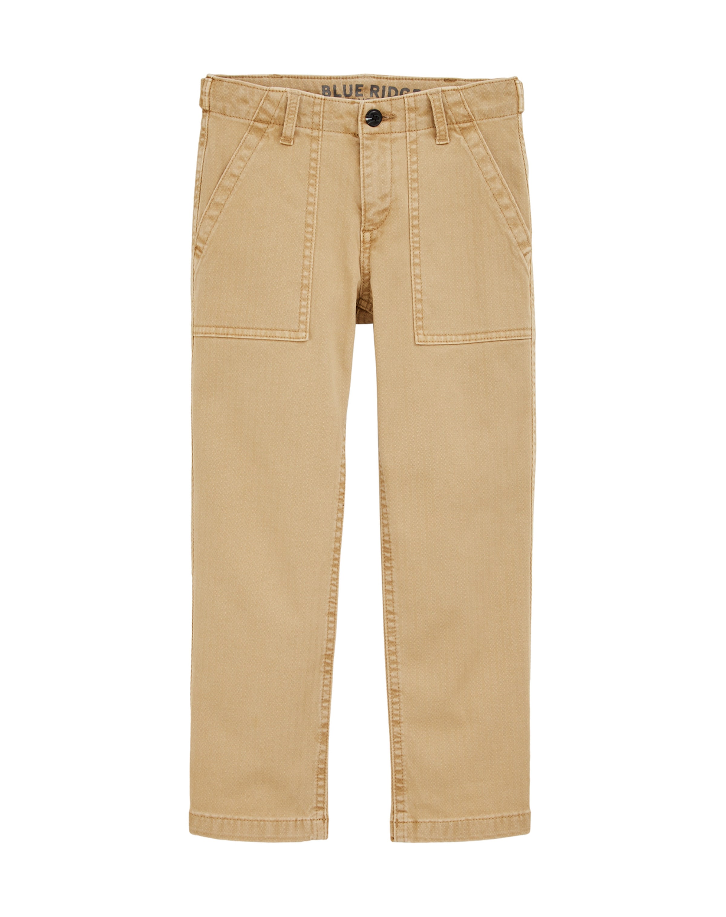 WE Fashion Normální Kalhoty – béžová: přední strana