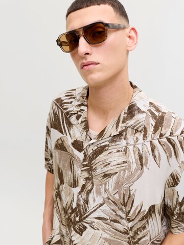 JACK & JONES Классический крой Рубашка 'JJEJEFF' в Серый