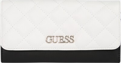 GUESS Geldbörse 'ILLY' in schwarz / weiß, Produktansicht