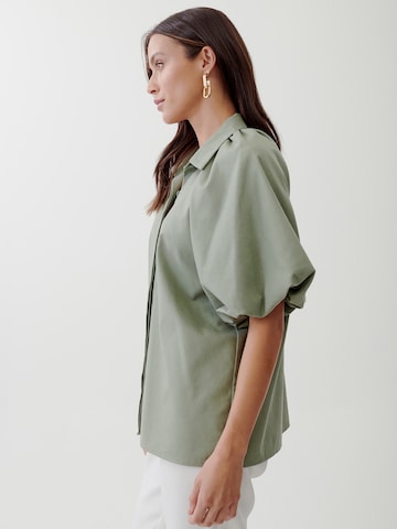 Tussah Blouse 'FIONA' in Groen