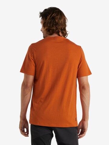 ICEBREAKER - Camisa funcionais 'M Tech Lite II' em laranja