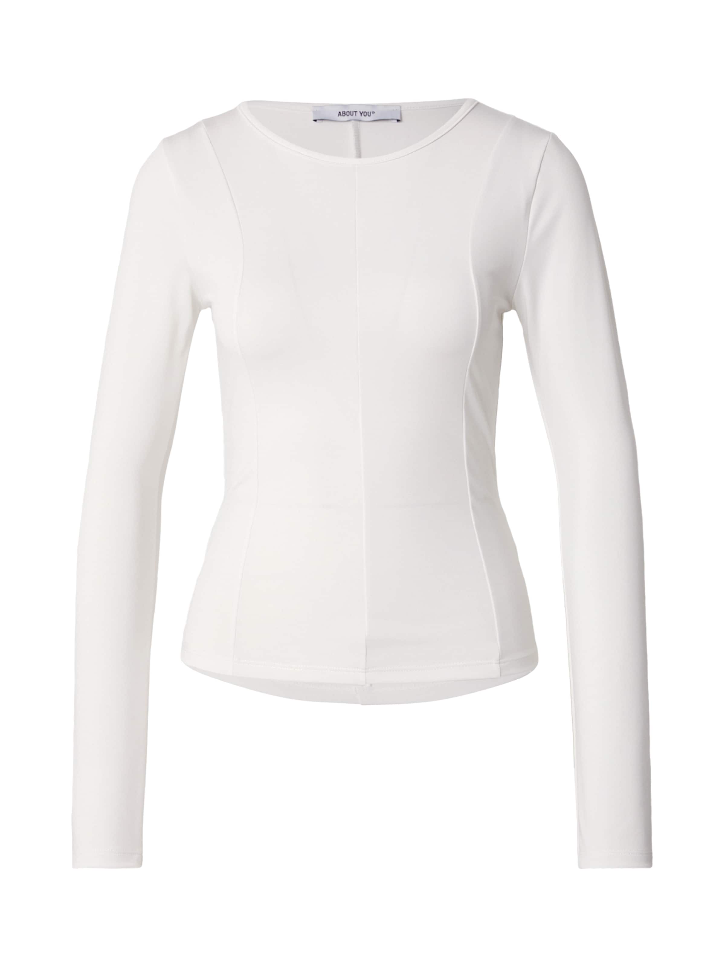 ABOUT YOU T-shirt 'Line' i vit: framsida